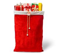 Christmas Santa Sack for Stocking Presents - L 90 x W 56 CM Large Red Santa Gift Bag for Kids & Adults - Holiday Present Bag