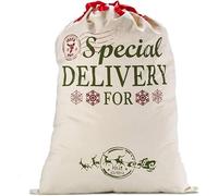Christmas Santa Sacks Gift Canvas Bags with Red Drawstring Extra Large 39.4" X 27.6" For Xmas Stockings Stuffers Presents Holder for Kids Boys Girls. (Extra Large)