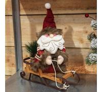 Christmas Santa Sitting On A Sledge - xm6200