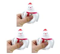 Christmas Santa Squishy Toys Anti-Anxiety Festival for Adults TPR Toys Soft Squeezable Cup Stress Fidget Party Props Christmas Squeeze Toys