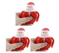 Christmas Santa Squishy Toys Anti-Anxiety Festival for Adults TPR Toys Soft Squeezable Cup Stress Fidget Party Props Christmas Squeeze Toys