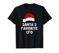 Christmas Santa's Favorite CFO Funny Chief Financial Officer T-Shirt
