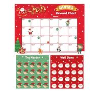 Christmas Santa's Reward Chart 24 Days with Stickers