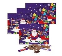 Christmas Santa's Workshop Chocolate 145g Selection - Pack of 4 Festive Chocolate Hamper Box for Kids. Wonderful Idea for Secret Santa Gifts or Stocking Fillers with Topline Card.