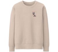Christmas Sausage Dog Sweatshirt For Women Festive Small Pocket Print Xmas Jumper Day Ladies Dachshund Sweater, M, Natural Stone