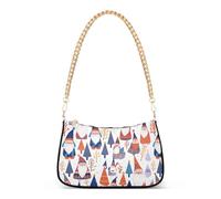 Christmas Scandinavian Goodluck Gnome Trendy Chain Purse for Women Crossbody Hand Bag for Women for Travel