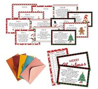 Christmas Scavenger Hunt Game, Xmas Games for Family Treasure Riddle Hunt Cards Game Activities, Winter Christmas Eve New Year Holiday Indoor Outdoor Party Games Supplies, Xmas Gifts for Adults, 04