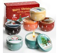 Christmas Scented Candles Gift Set for Women, 2.5oz 6 Pack Christmas Aromatherapy Candles Gift Set for Relaxation, Xmas Candles Gifts for Mom, Wife, Grandma