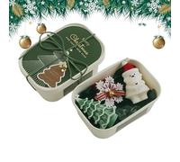 Christmas Scented Candles - Snowflake Shaped Light Craft Set - Christmas Tree Shaped Scented Candles for Mother Birthday Autumn Home Valentine's Day Holiday Indoor