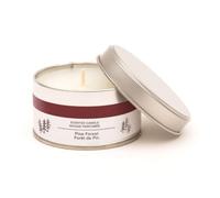 Christmas Scented Tin Candle, Pine Forest and Cinnamon & Orange Fragrances, Mineral and Plant-Based Wax (Pine Forest)