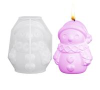 Christmas Sconce Mold - 3D Snowman Resin Casting, Handmade Epoxy Craft Design, Easy Release Silicone Form for Candle, Soap & Cake Making, Festive Holiday DIY Decoration, Creative Winter Home Art Mold