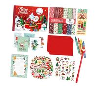 Christmas Scrapbook, DIY Crafts with Envelopes, Paper And Stickers, Stationery Scrapbook Supplies, Journal Set