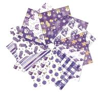 Christmas Scrapbook Paper 24 Sheets Double-Sided Snowman Snowflake Gingerbread Pattern Paper for Scrapbooking Watercolor Christmas Purple Craft Papers for Card Making Scrapbook Supplies,30×30cm