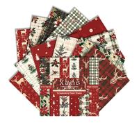 Christmas Scrapbook Paper 6x6 Inches 24 Sheets with 12 Festive Vintage Patterns Single Sided Cardstock for Holiday Cards, Journaling, and Crafting Supplies (C, 6×6)
