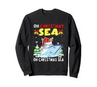 Christmas Sea Santa Reindeer Cruise Ship Matching Family Sweatshirt