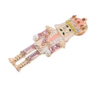 Christmas Season Decorative Brooch Pin with Rhinestones for Women | Alloy and Sparkling Finish, Cute Fashion Accessory for Jackets and Hats, Versatile Everyday Styling