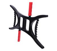 Christmas Season Light Cord Organizer Storage Reel with Hand Crank | Plastic Upright Design, 30x23x1cm Profile, Black Finish, for Indoor Closet Storage and Twinkle Strings