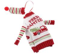 Christmas Season Wine Bottle Covers with Hat and Sweater Knit Decor | Reusable Woolen Yarn Set, Festive Table Centerpiece for Restaurant Owners and Party Hosts, Easy to Use