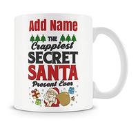 Christmas Secret Santa Gift - The Crappiest Secret Santa Present Ever - Personalised Mug