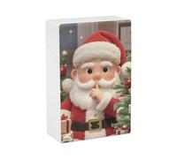 Christmas Secrets Cigarette Case for 85mm King Size 20 Capacity Box Crushproof Plastic Cigarette Holder Case for Men Women Portable