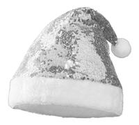 Tectake Santa Hat With Silver Sequins - Size 56 / Height: Approx. 56 Cm - Silver