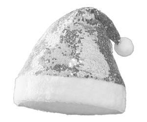 Christmas Sequin Santa Hat Christmas Xmas Party Accessories Pailettes Cap Silver