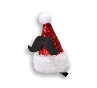 Christmas Sequins Santa Hat Hair Clip Cute Cartoon Beard Belt Letters Hairpins Holiday Party Barrettes Hair Accessories For Kids Adults Christmas Accessories