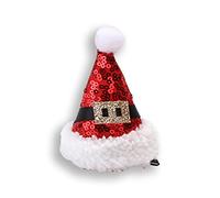 Christmas Sequins Santa Hat Hair Clip Cute Cartoon Beard Belt Letters Hairpins Holiday Party Barrettes Hair Accessories For Kids Adults Christmas Accessories