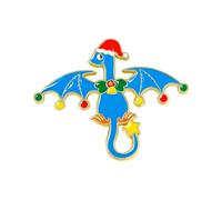 Christmas Series Cartoon Badge Brooch Designs Featuring Dinosaur and Cute Characters for Unique Celebrations and Events (C, 3X3CM)