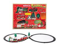 Christmas Series Classical Small Train Track Electric Steam Track Train Model Lights Children's Holiday Music Santa Claus Trains Set