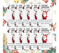 Christmas Series Holiday Cards, 10 PCS Little Pocket Hug Christma Gift, Happy Holidays Souvenir Token Emotional,for Coworker Employee Family Friends(Style 8)