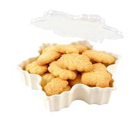 Christmas Serving Dishes Gingerbread Man Snowman Tree Storage with Lid | Christmas Platters Snack Serving Tray for Party Food Candy Cheese Chocolate Home Office Farmhouse Bar D