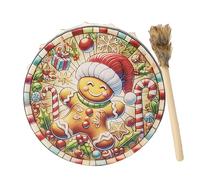 Christmas Shamanic Drums,Spiritual Music Christmas Shamanic Drum - Retro Appearance Spiritual Music Drum for Music Lover and Experienced Musician
