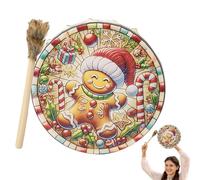 Christmas Shamanic Drums | Spiritual Music Christmas Shamanic Drum | Smooth and Delicate Handmade Shamanic Drum for Music Lover and Experienced Musician