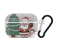 Christmas Sheep AirPods Pro 2 Case Cover, Shockproof Hard Shell Protective Case for Women Men, Compatible with Airpod Pro Case 2nd/1st Generation with Keychain-White