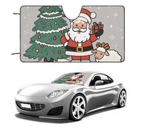 Christmas Sheep Car Windshield Sun Shade Keep Car Interior Cool 51"x28" Folding Front Window Sun Shade, Heat Shield for SUV, Truck, Blocks UV