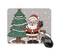 Christmas Sheep Square Mouse Pad Portable Computer Mousepad with Non-Slip Rubber Base 20 * 25cm Ultra-Thin Gaming Mouse Mat for Computer Laptop Office Desk Accessories