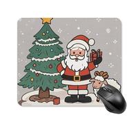 Christmas Sheep Square Mouse Pad Portable Computer Mousepad with Non-Slip Rubber Base 25 * 30cm Ultra-Thin Gaming Mouse Mat for Computer Laptop Office Desk Accessories