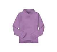 Christmas Shirts for Kids Girls Toddler Girl Solid Color Medium Collar Long Sleeve Base Shirt Inside for 1 to 8 Years Girl Belt Buckle (Purple, 6-7 Years)