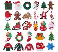 Christmas Shoe Charms for Kids Adult Shoe Funny Christmas Charms Pins Anime Badges Boys Women Girls Decoration Cute Accessories
