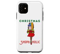 Christmas Shopaholic Melanin Women Black Girl Magic Shopping Case for iPhone 11