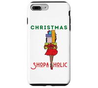 Christmas Shopaholic Melanin Women Black Girl Magic Shopping Case for iPhone 7 Plus/8 Plus