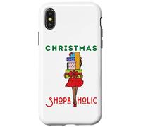 Christmas Shopaholic Melanin Women Black Girl Magic Shopping Case for iPhone X/XS