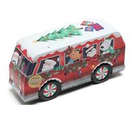 Christmas Shortbread Biscuits in a Unique Shaped Reusable Novelty Tin Box: Xmas Cookies Treats for the Holiday Season (Camper Van)