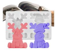 Christmas Silicone Baking Moulds | DIY Handmade Models, Sitting Elk Silicone Mould | For DIY Soap Sweets Fondant Baking Winterproof Craft Key Ring Decoration Table Decoration
