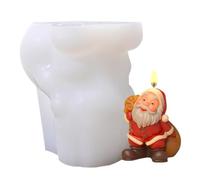 Christmas Silicone Candle Molds - 3D Resin Casting - Christmas Pattern Candle Making Mould | for Clay Crafts, Holidays, Thanksgiving, Winter, Making, Birthday,
