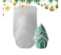 Christmas Silicone Candle Moulds | Pine Cone House Silicone Molds | Holidays Pour Grinding | for Party Planners Art Teachers Christmas Lovers Creative Hobbyists Home Crafts Theme Events Worksho