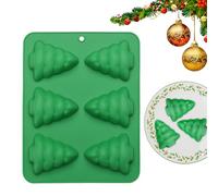 Christmas Silicone Candy Moulds, 6 Cavities Silicone Baking Accessories, Holiday Cake Mould, for Sweets, Pudding, Fudge, Dessert Lovers, Party Planner, Cook, Beginners, Kitchen, Holidays, Celebrations