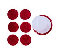 Christmas Silicone Cookie Stamps, DIY Embossing Mold Biscuit Cutter for Holiday Baking Decor, Reusable Food Safe
