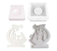 Christmas Silicone Crib Mould | Reusable Silicone Mould | Easy Release Design | Non Stick Candle Melting Safe for Family Craft Activities, celebr